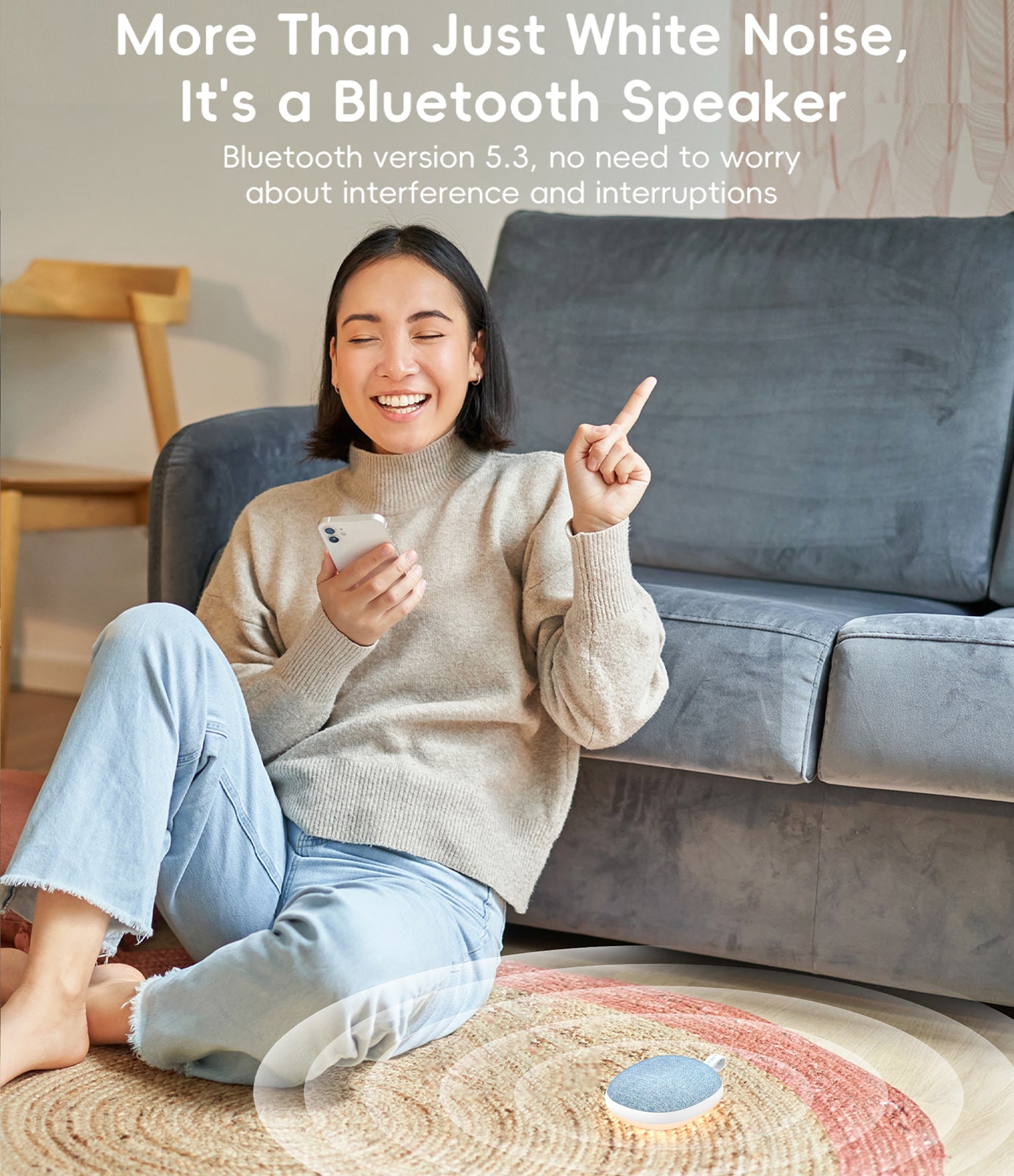 Enhanlife Portable White Noise Sound Machine - Beige