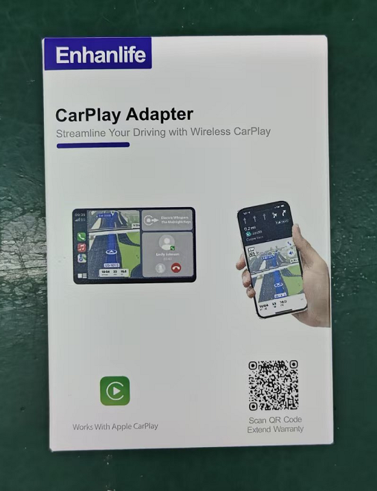Wireless CarPlay Adapter for iPhone - 5s Auto-Connect, No Audio Lag For UK